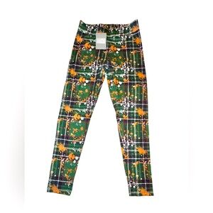 Tartan Plaid Saint Patrick’s Day Leggings Women's Size Large